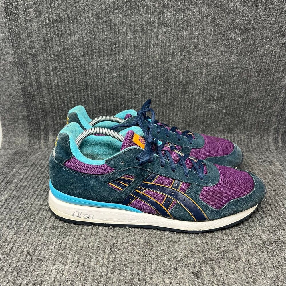 ASICS GT-II Purple Navy Lake Drive Sky Suede Casual Shoes Mens 11.5 H408N‎